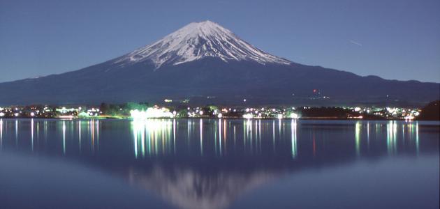 أين يقع جبل فوجي